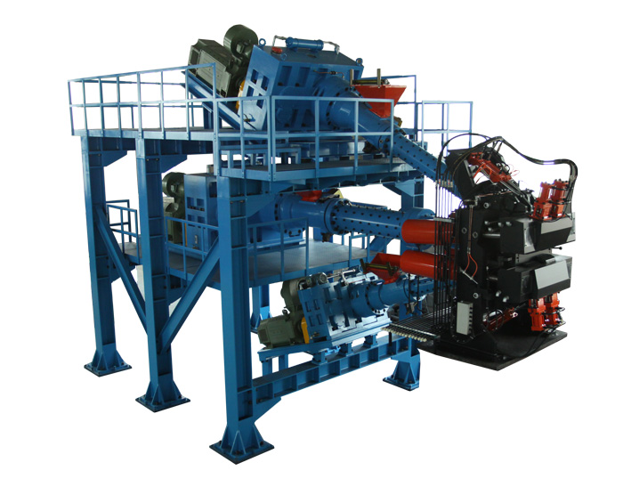 XJF-200×150×120銷釘式冷喂料復(fù)合擠出機(jī)組